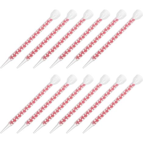 12 Embouts Mélangeurs de Calfeutrage en Spirale Buse de Finition pour Mastic Outil de Mélange Homogène pour Résine Époxy pour Joints Carrelage la Cuisine et Salle de Bain Lot (1/5)