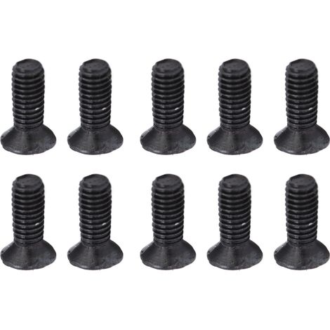 Vis à métaux tête fraisée cruciforme DIN 965 galvanisées noires - Assortiment M3 x 6 mm (50 pièces)