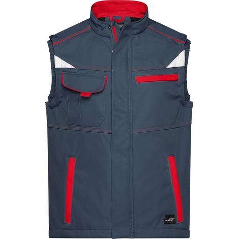 James & Nicholson Softshellweste Wind- und wasserabweisend JN852 Gr. 2XL carbon/red (1/5)
