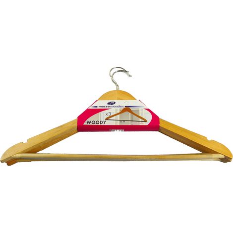 Perchas de madera antideslizantes