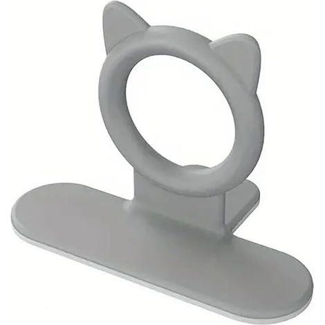 Lève-abattant WC, poignée en silicone, accessoires de salle de bain, ouvre-abattant, abattant WC et antidérapant (gris) (1/3)