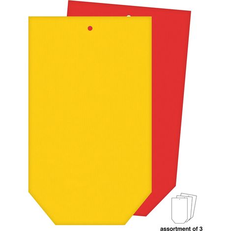 Braun & Company Geschenktasche gelb rot 13 x 22 cm Geschenkverpackungen