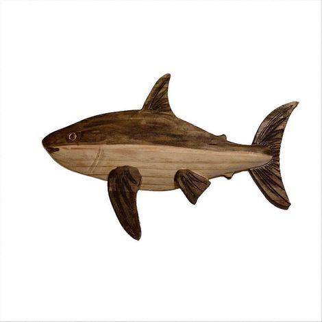 Statue décorative en bois représentant une baleine, figurine ornementale, B (1/5)