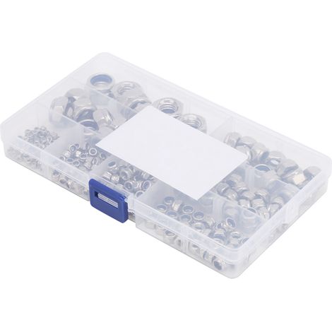 Ensemble de 281 écrous autobloquants en acier inoxydable 304 et nylon anti-desserrage (1/5)