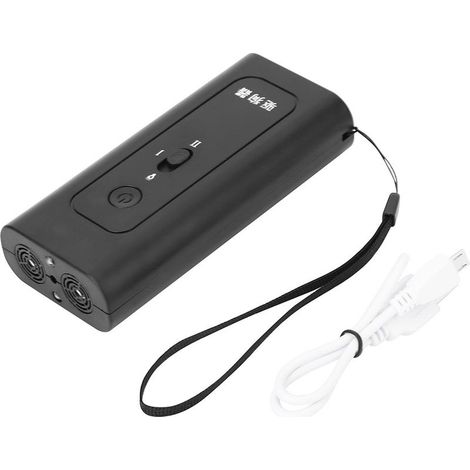 Répulsif à ultrasons pour chiens, rechargeable, facile à transporter, efficace et polyvalent, forme incurvée, contre les serpents et les loups sauvages (1/5)