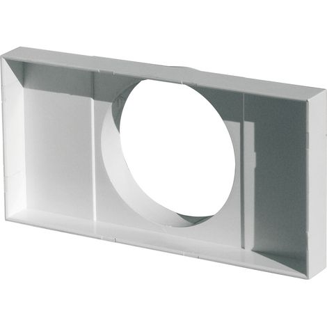 Adaptateur 201 x 101 mm pour grille cheminée - trou Ø 100 mm - First Plast