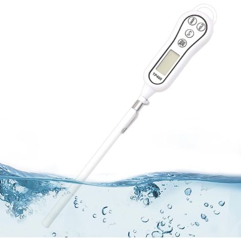 Digital Cooking Thermometer - Instant Read Kitchen Thermometer with Long Probe  Digital Pastry Thermometer  For BBQ, Oil, Meat, Food, Milk, Wine, Hot Water (1/5)