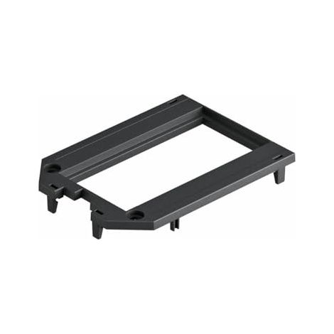 OBO Bettermann Placa de cubierta para UT3 y UT4, 2 Modul45 104x76x4 Poliamida negro grafito RAL 9011, 7408773