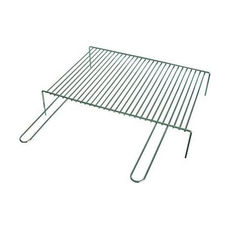 GRATICOLA BARBECUE A BARRE SINGOLA FD  ACCIAIO CROMATO MANICI 2 CM 60X35
