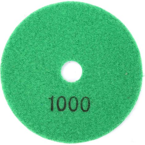 Ortviai Disque de polissage diamanté 100 mm pour marbre et granit, grain 1000, usage humide (1/5)