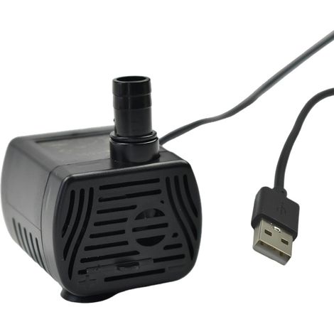 DC 3.5-9V Micro Submersible Pump USB Interface 200L/H Adjustable Flow Rate with Solar Panel Applicable (1/5)