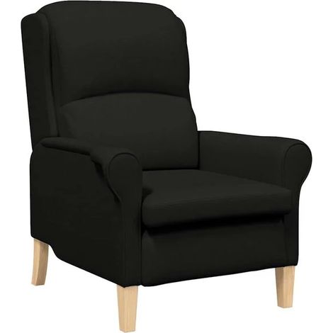 Fauteuil en tissu noir (1/5)