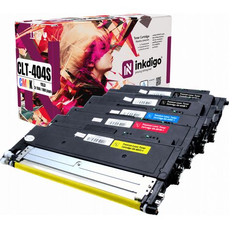 Toner Inkdigo CLT-404S compatibile con Samsung Xpress C430W SL-C430 C482FW, certificato TÜV. (1/5)