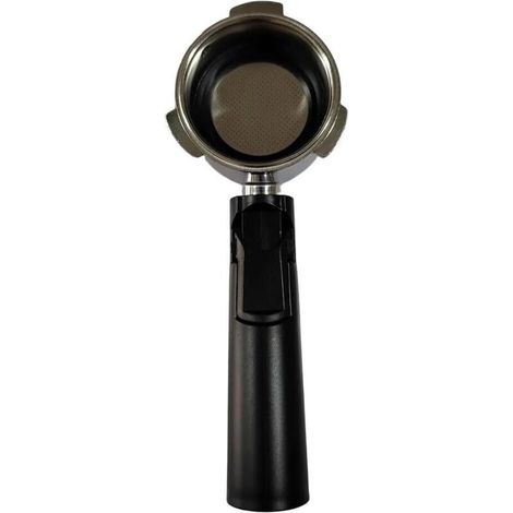 DAZZLEEX Poignée de machine à café sans fond en alliage d'aluminium de 51 mm avec panier filtrant en silicone noir pour machines à café HO (1/5)