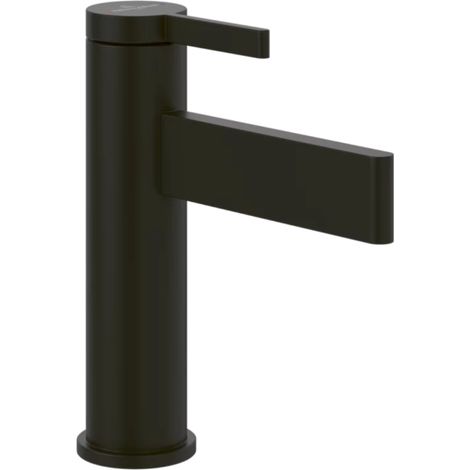 VILLEROY ET BOCH Dawn mezclador de lavabo recto sin tirador negro mate (1/5)