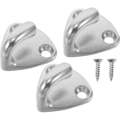 Lot de 3 Crochets Porte-manteau Mural Robustes en Acier Inoxydable, 3 Pièces, Finition Polie, pour Salle de Bain, Chambre et Placard, Crochets Muraux pour Suspendre Serviettes, (1/5)