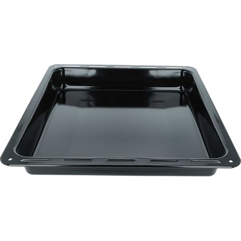 vhbw Baking Tray compatible with Zanker ZKH7427OS, ZKH7427O, ZKH7427A, ZKH7425X, ZKH7425W Oven - 42.2 x 37.5 x 6 cm, Non-stick Coating Black