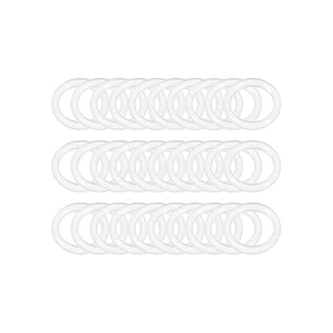 Lot de 100 rondelles d'étanchéité M2M3M4M5M6M20-M1010151- En silicone transparent - Pour réparation de joints en caoutchouc