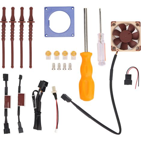 Lot de montage d'adaptateur 3D pour ventilateur mini sans balais, radiateur de refroidissement pour console de jeux NGC Gamecube Violet (1/5)