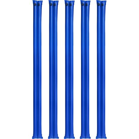 Mophorn Sacca di Zavorra per Copertura Piscina, Set da 5 pezzi, 3000 x 300 mm, Tubolari in PVC per Protezione della Copertura Invernale di Piscine Interrate, Sacche Zavorra, Blu