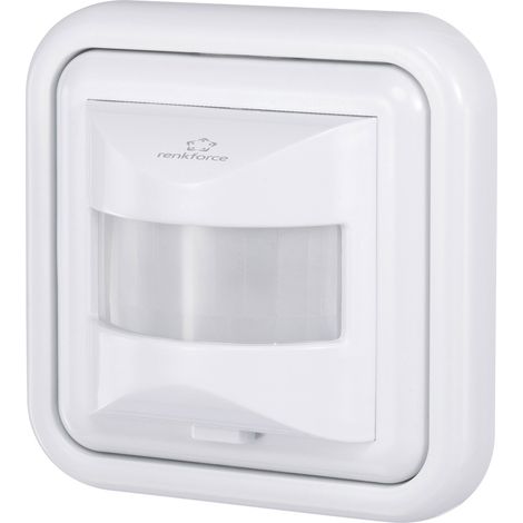 Renkforce 4016139070186 Unterputz PIR-Bewegungsmelder 160 ° Relais Weiß IP20
