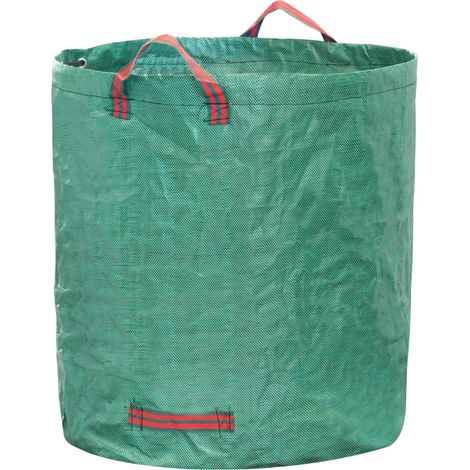 STI Sacco 400Lt Giardinaggio Rifiuti Giardino Professionale Antistrappo Con Manici Ripiegabile
