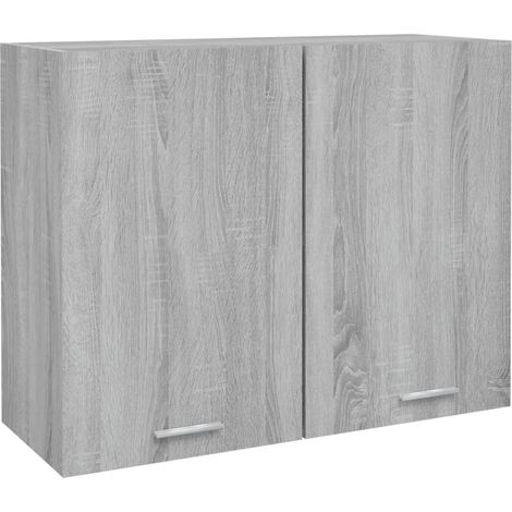 Armoire suspendue Sonoma gris 80x31x60 cm Bois d'ingénierie (1/5)