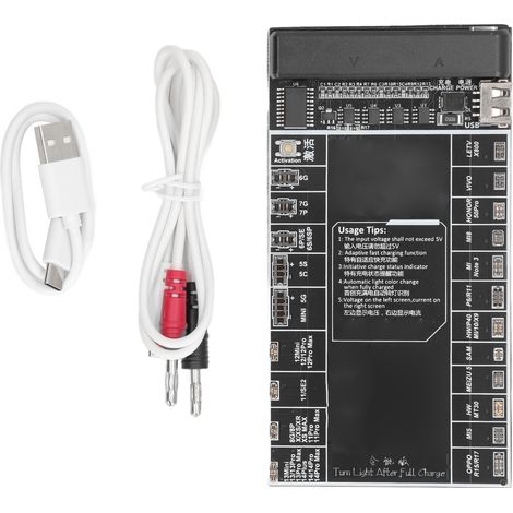 Module de charge rapide intelligent haute intensité pour batterie téléphone, carte d'activation de batterie, plaque de recharge universelle (1/5)