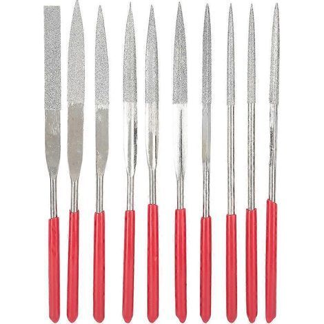 Kit de 10 outils de finition pour bijoux (160 mm) : mini-râpes, limes à main pour le travail du bois et du métal, idéal pour la création de bijoux DIY.