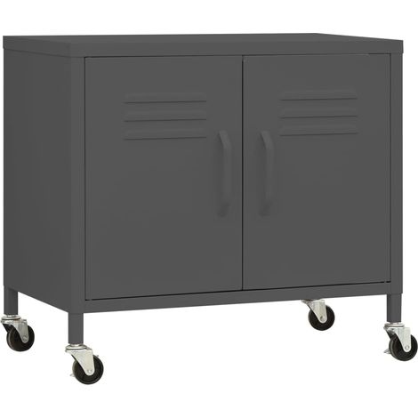 Maison Exclusive - Armadietto Antracite 60x35x56 cm in Acciaio