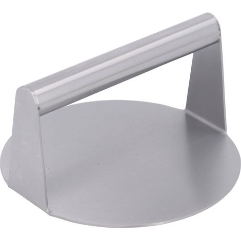 Antihaftbeschichtete, rauchfreie Fleischpresse aus Edelstahl, praktisch für Hamburger, ideal zum Grillen im Innen- und Außenbereich, 14 cm runder Durchmesser. (1/5)