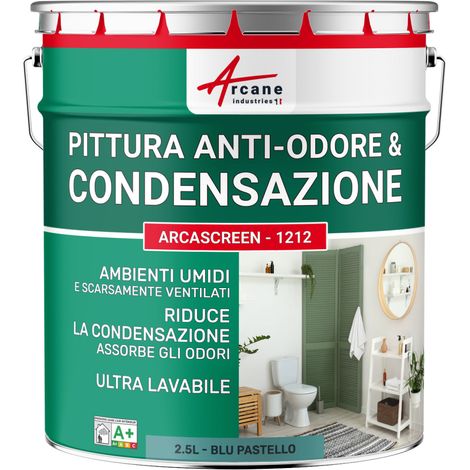 Pittura Termica Anticondensa e Antimuffa per Pareti Umide : ARCASCREEN - 1212 - 2,5 L Blu Pastello - RAL 5024 - ARCANE INDUSTRIES