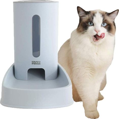 Distributeur De Croquettes Distributeur Croquettes Chat Automatique Chiots d'alimentation Chien Bol d'eau Blue,Food Feeder