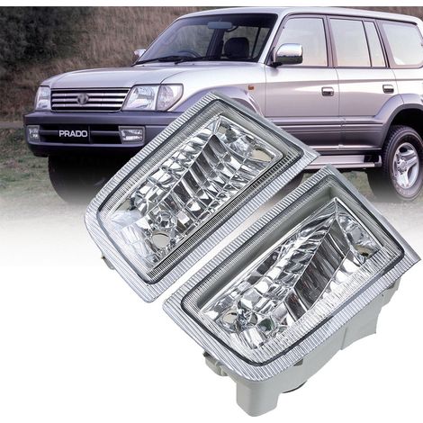 Feu antibrouillard avant compatible Toyota Land Cruiser Prado J90 J95 (FJ90 FJ95) 1996 1997 1998 1999 2000 2001 2002 2003 Optique de pare-chocs avant, disponible côté gauche conducteur / droite passa (1/4)