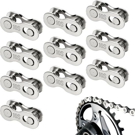 10 Paar Fahrradkettenglied - Kettenschloss Fahrradkette 10 Fach für Shimano (1/5)