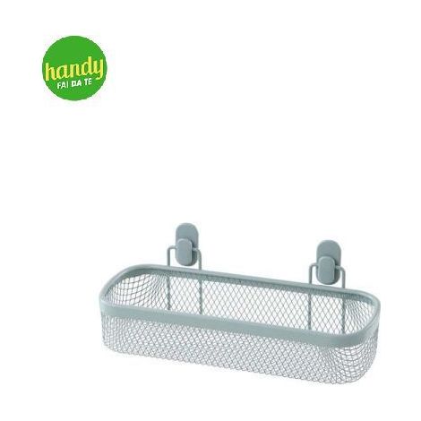 MENSOLA TAKI 32X12XH9CM VERDE ACQUA ACCIAIO (1/2)