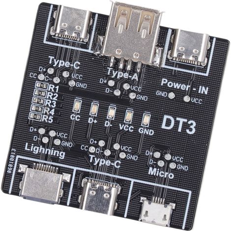 USB-Typ-C-Kabeltester, präzise und empfindliche Erkennung, mehrfacher Schutz, Datenkabel-Ladeprüfer, Multifunktions-Kabeltester. (1/5)