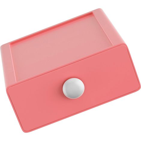 Boîte de rangement multifonction pour bureau avec compartiment [X5 - PP] Organiseur gain de place grand volume orange pour home & office (1/5)