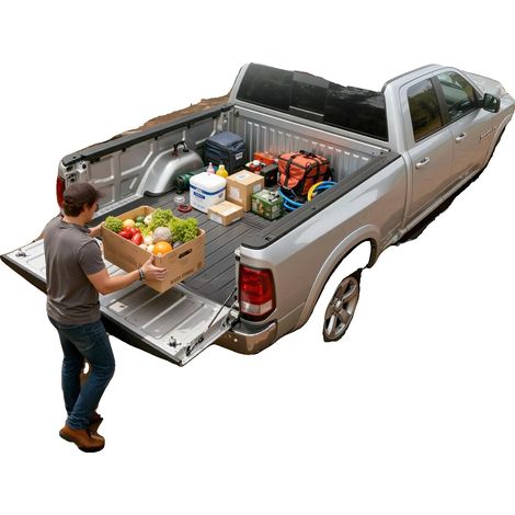 Tapis de camion, 5,5 pieds, matériau TPE, protection robuste, résistance toutes saisons, ajustement sur mesure