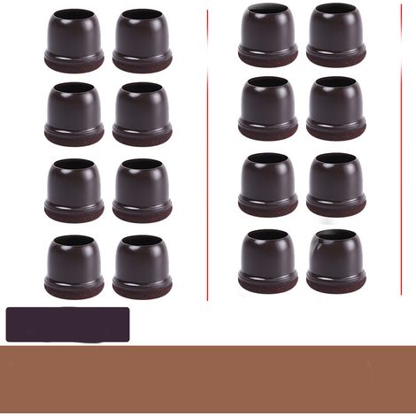 16 Pieces Chair Leg Protectors, Diameter , Chair Pad with Thickened Felt, Elastic, Suitable for Chairs, Sofas, Tables - Protects (1/4)