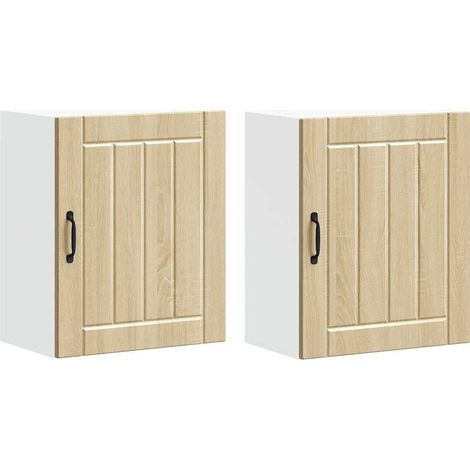 Maison Exclusive - Pensili da cucina 2 pz Lucca in Legno Multistrato Rovere Sonoma
