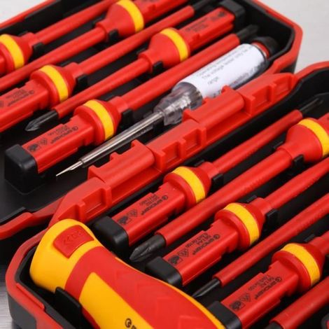 13pcs 1000v électriciens isolé tournevis kit électriciens outil à main (1/3)