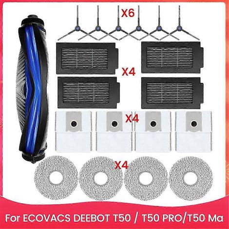 Kit de pièces de rechange pour aspirateur et laveur de sols ECOVACS DEEBOT série T50 PRO/T50 Max (1/5)