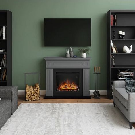 CHIMENEA ELECTRICA TAGU LARSEN GRIS (1/3)
