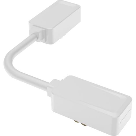 Connecteur d'Angle Flexible pour Rail Magnétique SuperSlim Suspendu/Encastré 25mm 48V Blanc