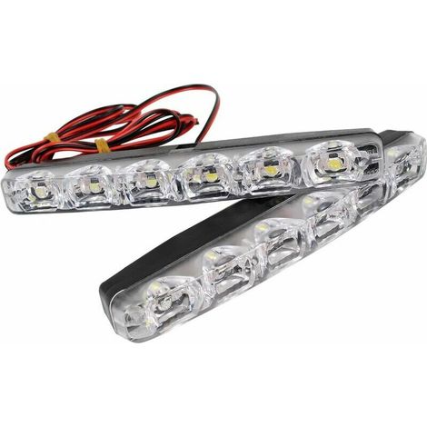 2 pièces feux de jour de voiture LED DRL 6 (1/5)
