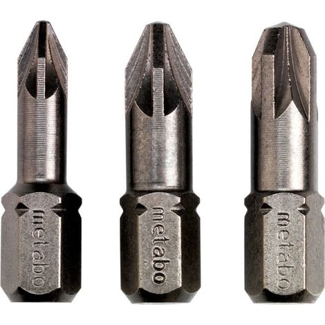 3 embouts Pozidriv PZ 1/ 2 / 3 Torsion metabo (1/3)