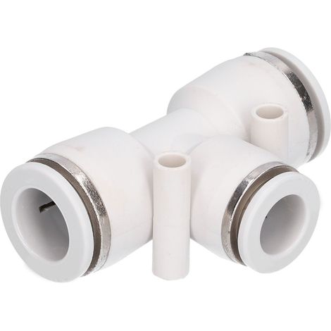 20 tés en plastique avec raccord rapide, raccord en T, raccord rapide pour plusieurs tuyaux, PE10 (1/5)
