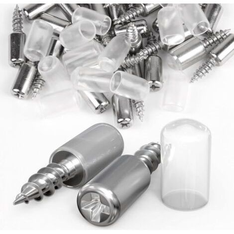 120 Pièces Taquet Étagère ø7,5 mm avec Protection en Caoutchouc Transparent, Support Étagère pour Armoire Étagère (1/5)