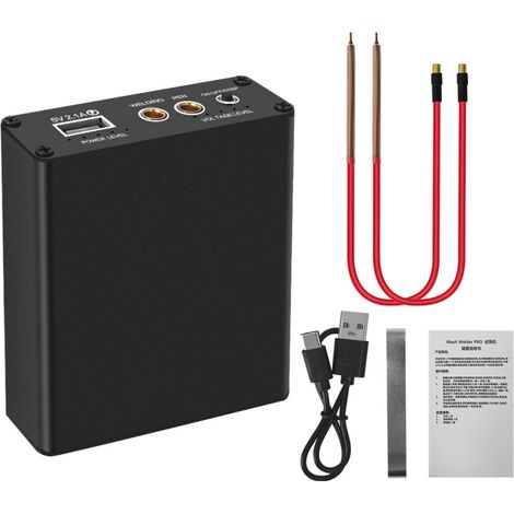 Beyamis Poste à souder par points 18650 - 5 niveaux réglables, charge USB-C pour nickel 01-02mm (1/5)